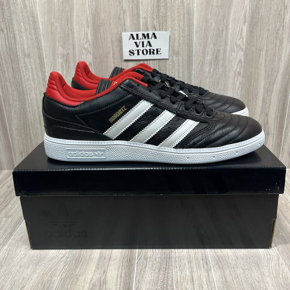 adidas Originals Busenitz Shoes IF4620 Core Black Metalic Scarlet Men’s Sz 11